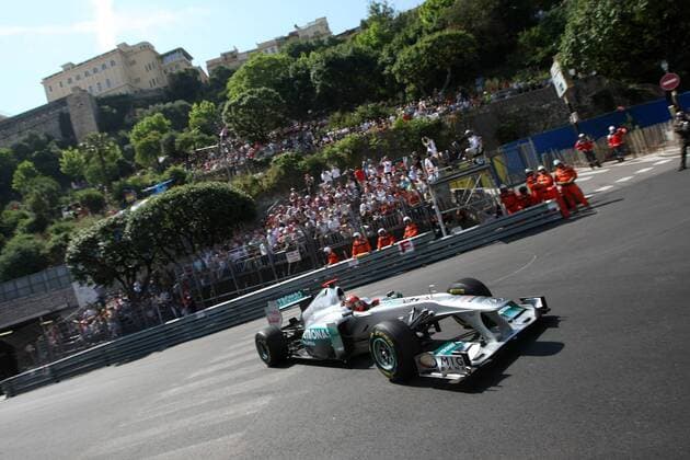 26.05.2011- First Practice Session, Michael Schumacher (GER), Mercedes GP Petronas F1 Team, MGP W02 Monaco Grand Prix, Montecarlo, Round 6, 25-29 May 2011 