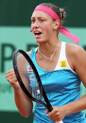 TENNIS - WTA, French Open 2011 PARIS,FRANKREICH,26.MAI.11 - TENNIS - WTA Tennis Damen Tour, Grand Slam, Roland Garros, French Open. Bild zeigt den Jubel von Yanina Wickmayer (BEL). 
