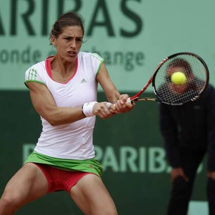 French Open 2011, Roland Garros,Paris,ITF Grand Slam Tennis Tournament .Andrea Petkovic (GER), Einzelbild, Aktion