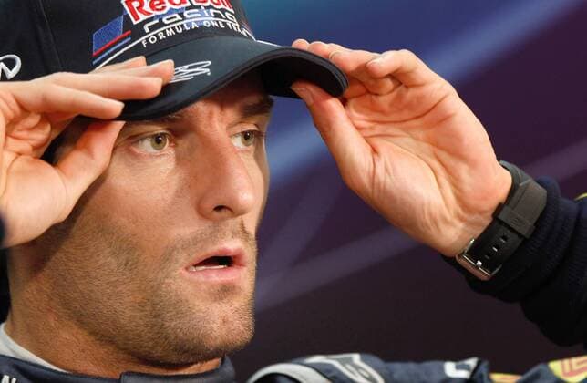 FORMEL 1 - GP von Monaco MONTE CARLO,MONACO,28.MAI.11 - MOTORSPORT, FORMEL 1 - Grand Prix von Monaco, Qualifying, Pressekonferenz. Bild zeigt Mark Webber (AUS Red Bull Racing). 