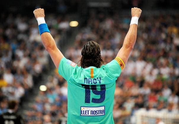 KÖLN, 28.05.2011, Laszlo Nagy (FC Barcelona Borges) beim Velux EHF FINAL4 Halbfinale zwischen Rhein-Neckar Löwen und F.C. Barcelona Borges