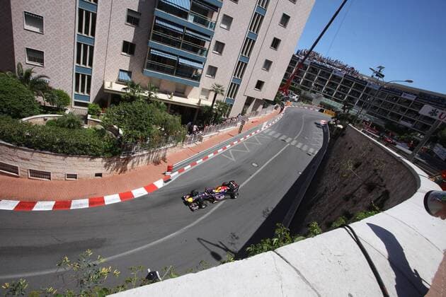 29.05.2011- Race, Sebastian Vettel (GER), Red Bull Racing, RB7 Monaco Grand Prix, Montecarlo, Round 6, 25-29 May 2011  o0 Vogelperspektive Loews