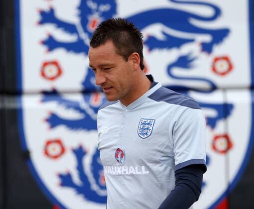 Englands John Terry in action during Training - England 31st May, 2011 EDITORIAL USE ONLY. No use with unauthorised audio, video, data, fixture lists, club league logos or live services. Online in-match use limited to 120 images, no video emulation. No use in betting, games or single club league player publications.