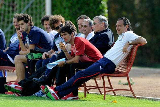31.05.2011, Coverciano - Nationalteam Italien - Training 2011 - Nationaltrainer Cesare Prandelli 