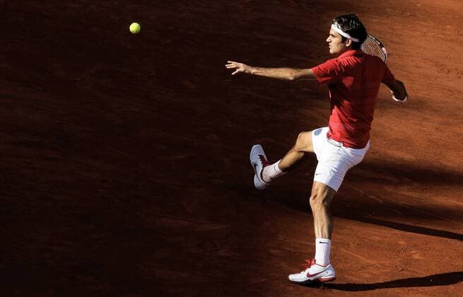 TENNIS - ATP, French Open 2011 PARIS,FRANKREICH,31.MAI.11 - TENNIS - ATP Tennis Herren World Tour, Grand Slam, Roland Garros, French Open. Bild zeigt Roger Federer (SUI). 