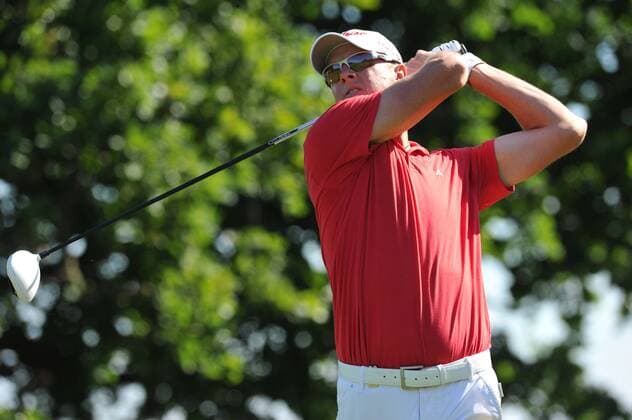 02.06.2011 Fredrik Anderson Hed (SWE) in action during round 1 of the Saab Wales Open Golf Championship from Celtic Manor on the Twenty Ten Course in Newport Gwent Wales. xKevinxBatchelorx  ActionPlus11177784 Content restricted for UK based newspaper