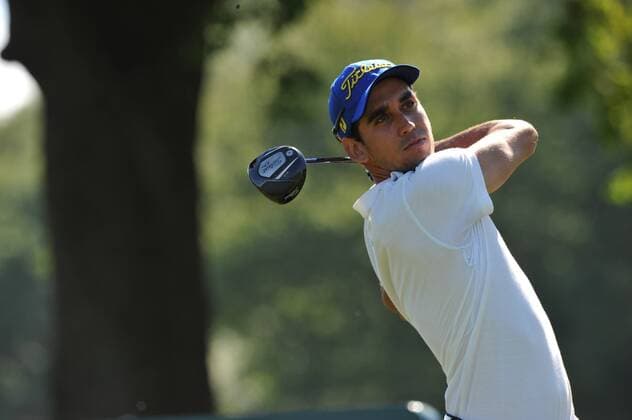 02.06.2011 Raphael Cabrera-Bello (ESP) in action during round 1 of the Saab Wales Open Golf Championship from Celtic Manor on the Twenty Ten Course in Newport Gwent Wales. xKevinxBatchelorx  ActionPlus11177789 Content restricted for UK based newspaper