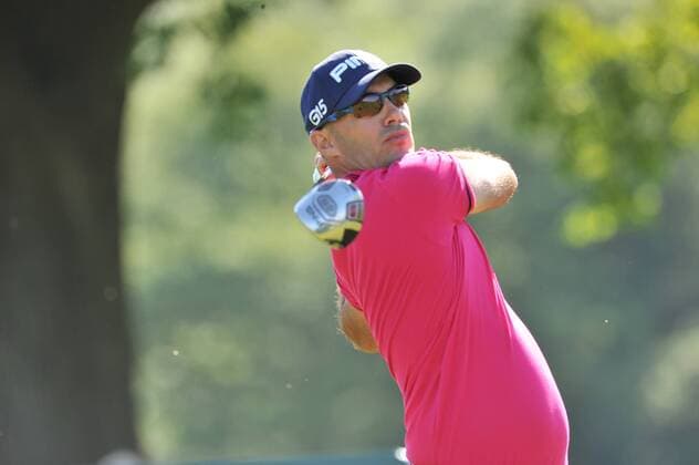 02.06.2011 Gregory Havret (FRA) in action during round 1 of the Saab Wales Open Golf Championship from Celtic Manor on the Twenty Ten Course in Newport Gwent Wales. xKevinxBatchelorx  ActionPlus11177798 Content restricted for UK based newspaper