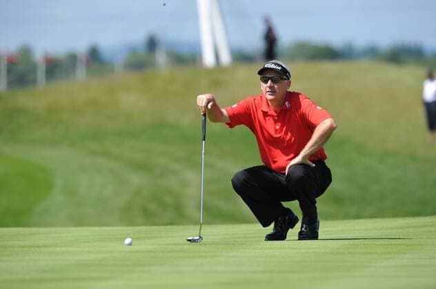 02.06.2011 Philip Price (WAL) in action during round 1 of the Saab Wales Open Golf Championship from Celtic Manor on the Twenty Ten Course in Newport Gwent Wales. xKevinxBatchelorx  ActionPlus11177801 Content restricted for UK based newspaper