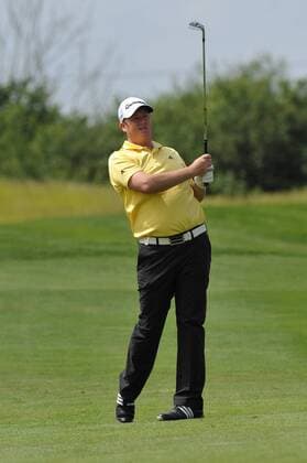 02.06.2011 Marcus Fraser (AUS) in action during round 1 of the Saab Wales Open Golf Championship from Celtic Manor on the Twenty Ten Course in Newport Gwent Wales. xKevinxBatchelorx  ActionPlus11177802 Content restricted for UK based newspaper