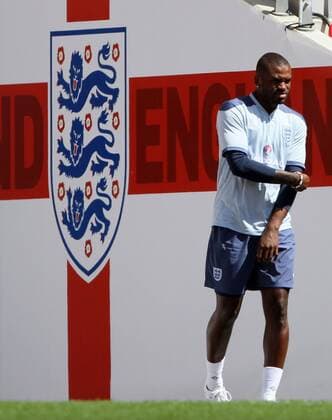 Englands Darren Bent during training - England 3rd June, 2011 EDITORIAL USE ONLY. No use with unauthorised audio, video, data, fixture lists, club league logos or live services. Online in-match use limited to 120 images, no video emulation. No use in betting, games or single club league player publications.