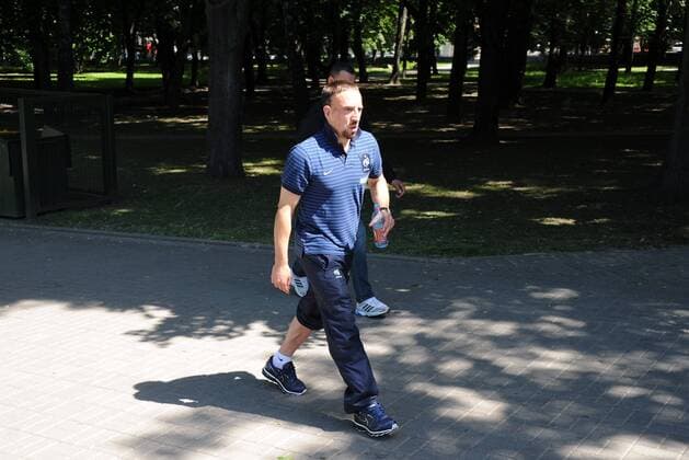 Franck RIBERY (Frankreich) unterwegs im Gorki Park zu Minsk  AnthonyBibardFEP o0 privat Belarus