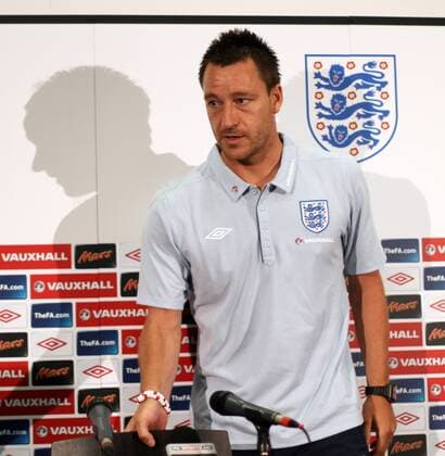 Englands John Terry during his press conference Training - England 3rd June, 2011 EDITORIAL USE ONLY. No use with unauthorised audio, video, data, fixture lists, club league logos or live services. Online in-match use limited to 120 images, no video emulation. No use in betting, games or single club league player publications.