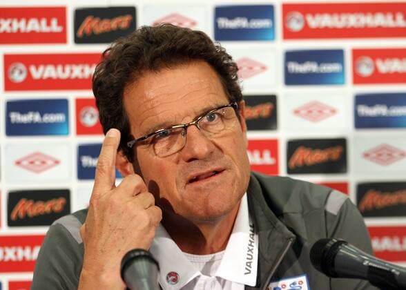 Englands Fabio Capello during his press conference Training - England 3rd June, 2011 EDITORIAL USE ONLY. No use with unauthorised audio, video, data, fixture lists, club league logos or live services. Online in-match use limited to 120 images, no video emulation. No use in betting, games or single club league player publications.