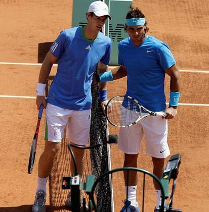 03.06.2011 Paris, France, Andy Murray (SCO) in action against Rafael Nadal (ESP) in the Semi final of the French Open Tennis from Roland Garros in Paris. xMichaelxCullenx  ActionPlus11178283 Content restricted for UK based newspaper
