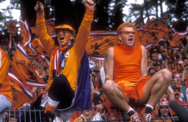Fans der Niederlande während der Europameisterschaft 1988