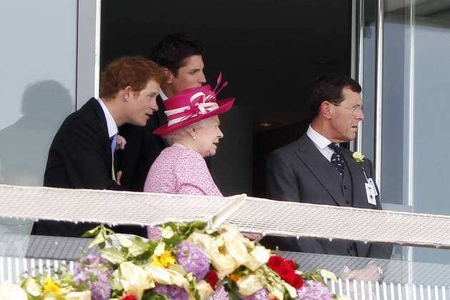 Horse Racing - The Derby The Queen is joined by Prince Harry at Epsom Racecourse  Elizabeth II