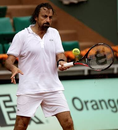 05.06.2011, Paris, France - Henri Leconte (FRA) in the Men s Legends Over 45 final at Roland Garros. xMichaelxCullenx  ActionPlus11179418 Content restricted for UK based newspaper