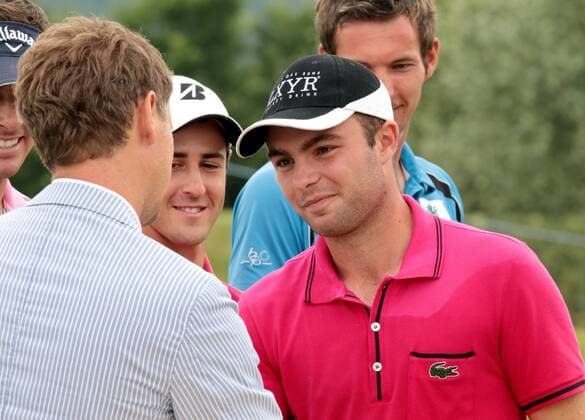 GOLF - Kärnten Golf Open 2011 KLAGENFURT,AUSTRIA,05.JUN.11 - DIVERS, GOLF - European Challenge Tour, Kärnten Golf Open presented by Mazda, GC Klagenfurt-Seltenheim, Siegerehrung. Bild zeigt Edouard Dubois (FRA). 