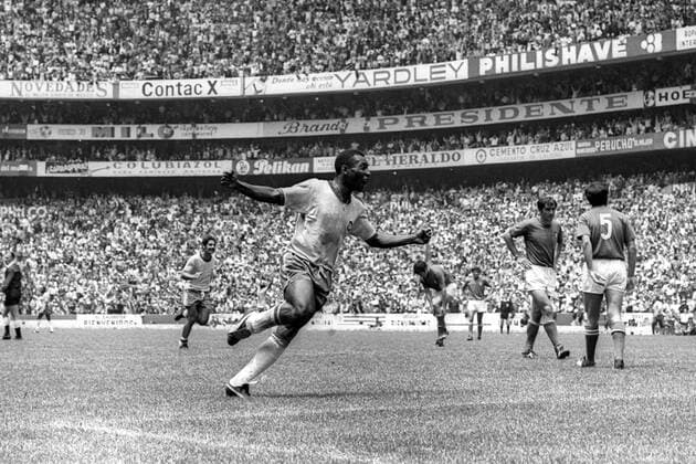 Pele (Brasilien) - Torjubel Aktion Jubel, Freude
