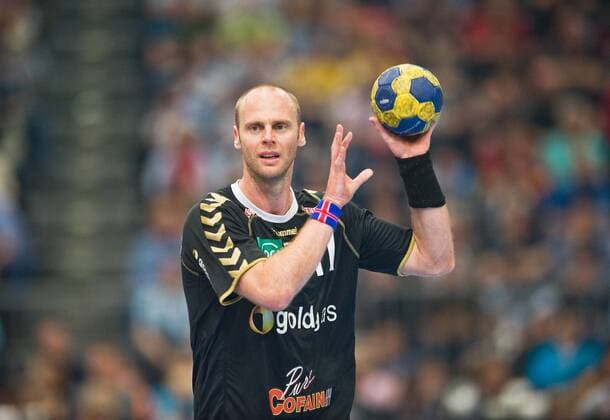 Olafur STEFANSSON, Loewen, Aktion, Einzelbild, Halbfigur, Einzelaktion, Handball Champions League Final Four, Halbfinale, Rhein Neckar Loewen - FC Barcelona (Barca) 28:30, am 28.05.2011 in Köln o0 EC 1