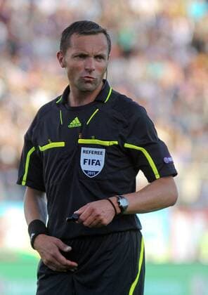 June 4, 2011. - Russia, Saint Petersburg. - Euro 2012 Qualifications - Russia vs Armenia. In picture: The Referee of the match Stephane Lannoy. VictorxSavich 