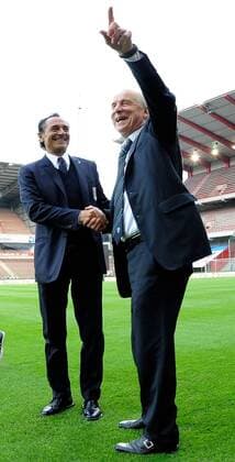 Liege, Italien - Irland, Cesare Prandelli-Giovanni Trapattoni 
