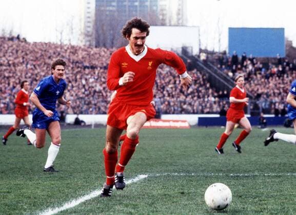 Terry McDermott (Liverpool FC) Chelsea FC v Liverpool FC. 1981 82. 