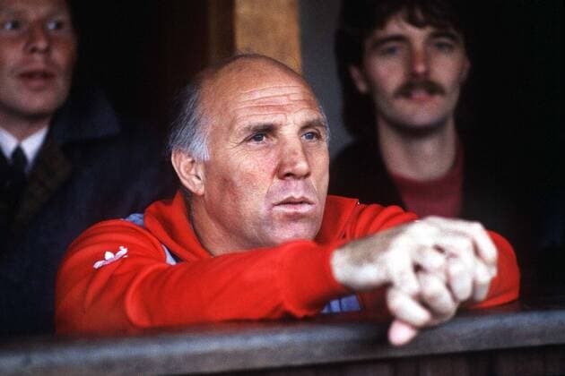 Ronnie Moran (Liverpool FC coach) 1985 86 Coventry City v Liverpool FC. 