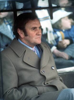 Fußball, Trainerhistorie, Leeds United Don Revie - The Leeds United Manager at Billy Bremners testimonial, May 1974. 