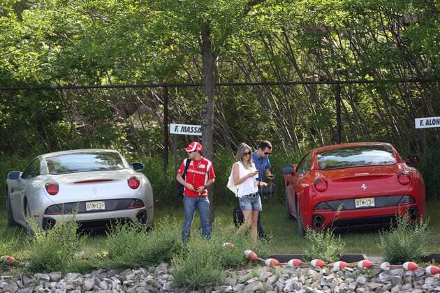 10.06.2011- Felipe Massa (BRA), Scuderia Ferrari, F-150 Italia with his wife Raffaela Bassi (BRA) and Nicola Todt (FRA), Manager of Felipe Massa Canadian Grand Prix, Montreal, Round 7, 09-12 June 2011  o0 Frau Familie