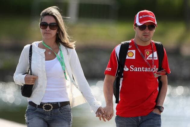 10.06.2011- Felipe Massa (BRA), Scuderia Ferrari, F-150 Italia and his wife Raffaela Bassi (BRA) Canadian Grand Prix, Montreal, Round 7, 09-12 June 2011  o0 Frau Familie