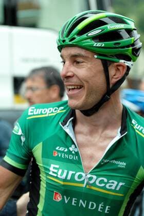 Christophe KERN ( FRA Team Europcar ) gewinnt die 5.Etappe - Event: Criterium du Dauphine 2011 - 5.Etappe - Parc des Oiseaux nach Les Gets 210.0 km - Location: Les Gets - Haute Savoie - Frankreich - Europa - Datum: 10.06.2011 - Contact