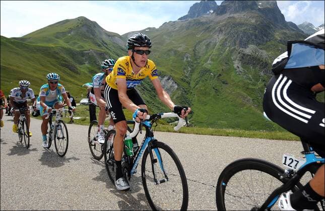CRITERIUM DU DAUPHINE LIBERE 2011 63e EDITION BRADLEY WIGGINS ETAPE STAGE RIT 7 : PONTCHARRA LA TOUSSUIRE (117,5km) CYCLING : DAUPHINE LIBERE ETAPE 7 - 12 06 2011 PHOTONEWS PANORAMIC 