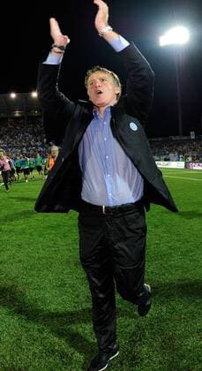 Novara 12 06 2011 - play off serie B Novara Calcio 1908 - Calcio Padova: Novara Calcio 1908 feiert den Aufstieg 2011, Trainer Attilio Tesser 