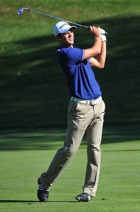 Martin Kaymer of Germany hits on the 9th fairway during a practice round prior to the U.S. Open at Congressional Country Club in Bethesda, Maryland on June 14, 2011.  WAP20110614304