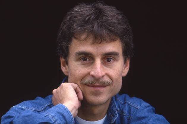 Dirk RAUDIES, Deutschland, Motorradfahrer, 125ccm-Klasse, Porträt, Portrait, Brustbild, privat, beim Grossen Preis von Deutschland auf dem Nürburgring, Juni 1993.