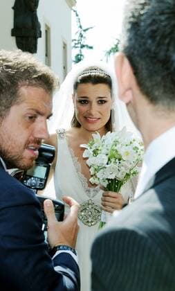 Czech model Alena Seredova (middle) got married in Prague with Italian soccer player Gianluigi Buffon (Juventus Turin) on June 16, 2011. (CTKxPhoto VeronikaxSimkova)  CTKPhoto430201106160492401