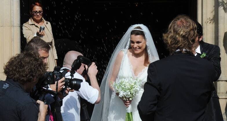 Czech model Alena Seredova (middle) got married in Prague with Italian soccer player Gianluigi Buffon (Juventus Turin) on June 16, 2011. (CTKxPhoto VeronikaxSimkova)  CTKPhoto434201106160500801