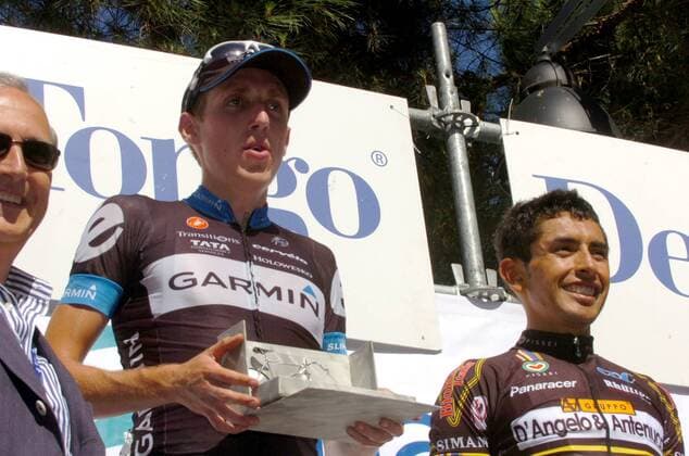 2011, Giro di Toscana, Garmin - Cervelo 2011, D Angelo e Antenucci - Nippo 2011, Martin Daniel, Rubiano Chavez Miguel Angel, Arezzo  o0 Siegerehrung Sieg