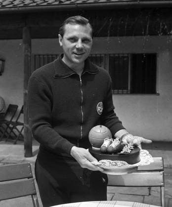 Max Morlock (1. FC Nürnberg) 1962 o0 Aufnahmedatum geschätzt 1961