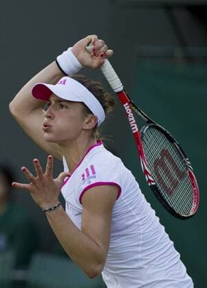 Tennis: Wimbledon Championship 2011, Andrea Petkovic from Germany in action during her second round match on Day Three of the Wimbledon Lawn Tennis Championships at the All England Lawn Tennis and Croquet Club, June 22, 2011, London, England. xHOCHxZWEIx xKirstenxHolstx