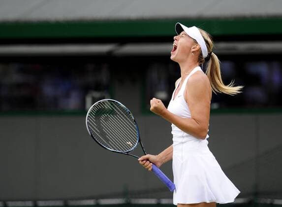 LONDON, June 24, 2011 - Maria Sharapova of Russia during her second round match at the 2011 Wimbledon Championships in London, Britain, June 24, 2011. 