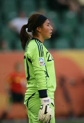 Cecilia Santiago (Mexico) - Frauen Weltmeisterschaft 2011 Gruppenspiel B Mexico (Grün) - England in der WM-Arena Wolfsburg - Einzelbild,Aktion,27.06.2011,Deutschland,Fußball,Damen,Frauen