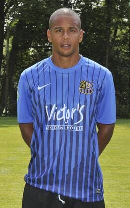 Mannschaftsshooting beim 1. FC Saarbrücken auf dem Trainingsplatz in Saarbrücken am Dienstag (05.06.2011). Im Bild: Abwehrspieler Marc Lerandy.