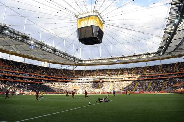 Uebersicht Innenraum Commerzbank Arena WM Stadion, Vorrunde,Spiel23,Gruppe D am 06.07.2011 in Frankfurt,Fussball Frauen Weltmeisterschaft 2011 in Deutschland vom 26.06. - 17.07.2011