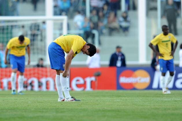 09.07.2011, Cordoba - Copa America 2011 - Brasilien vs Paraguay - Enttäuschung bei Paulo Henrique Ganso 