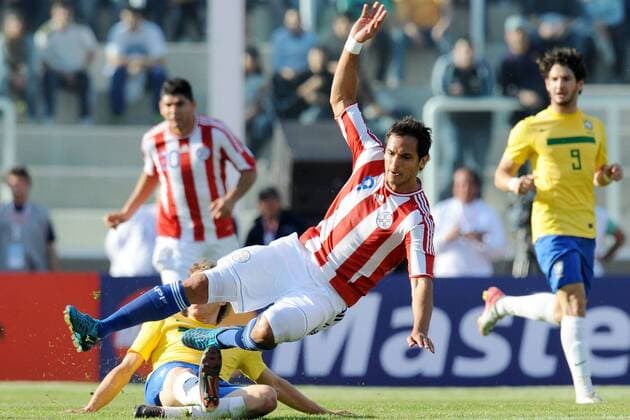 09.07.2011, Cordoba - Copa America 2011 - Brasilien vs Paraguay - Roque Santa Cruz 