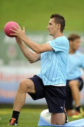 Trainingslager Lazio Rom in Auronzo di Cadore Miroslav Klose Aurinzo di Cadore