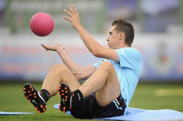 Trainingslager Lazio Rom in Auronzo di Cadore Miroslav Klose Aurinzo di Cadore